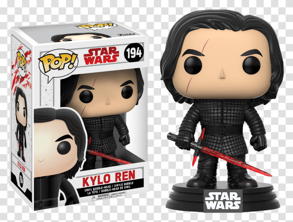 Kylo Ren Pop Figurine, Toy, Doll Transparent Png