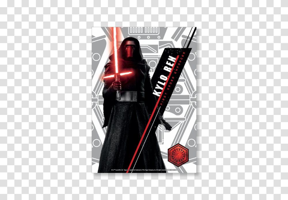Kylo Ren Star Wars High Tek Base Cards Poster, Person, Costume, Advertisement Transparent Png
