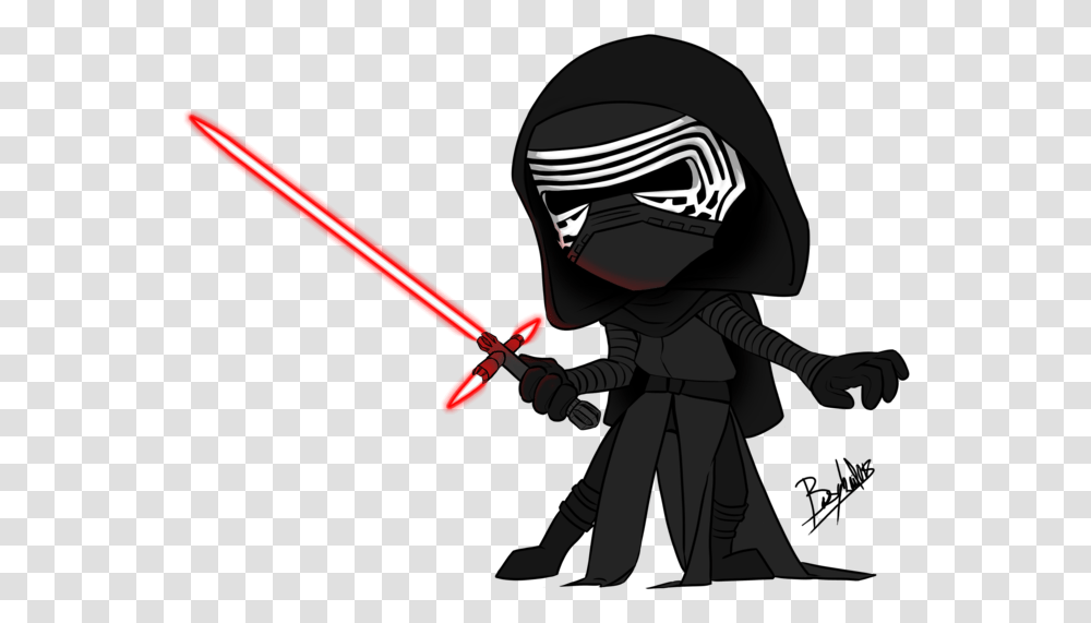 Kylo Ren Star Wars Kylo Ren Cartoon, Ninja, Duel, Person, Human Transparent Png