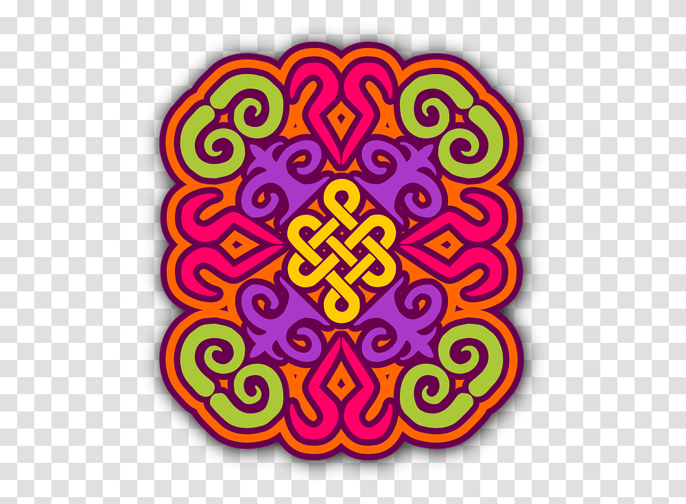Kyrgyz Pattern Mandala Colorful Ornament Circle, Alphabet Transparent Png