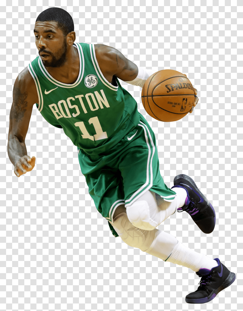 Kyrie Irving Boston Celtics Running Clipart Download Kyrie Irving Celtics, Person, Human, People, Team Sport Transparent Png