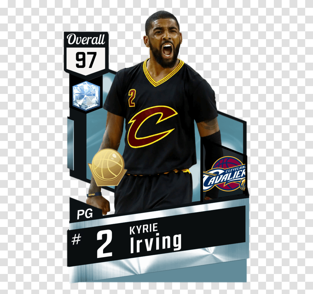 Kyrie Irving Myteam Diamond Card Jr Smith Nba, Person, People Transparent Png