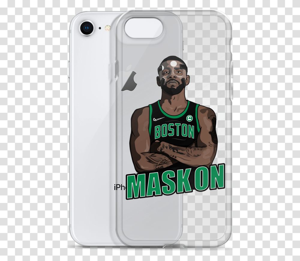 Kyrie Mask On Iphone 8 64gb Price In India, Person, Advertisement, Poster, Furniture Transparent Png