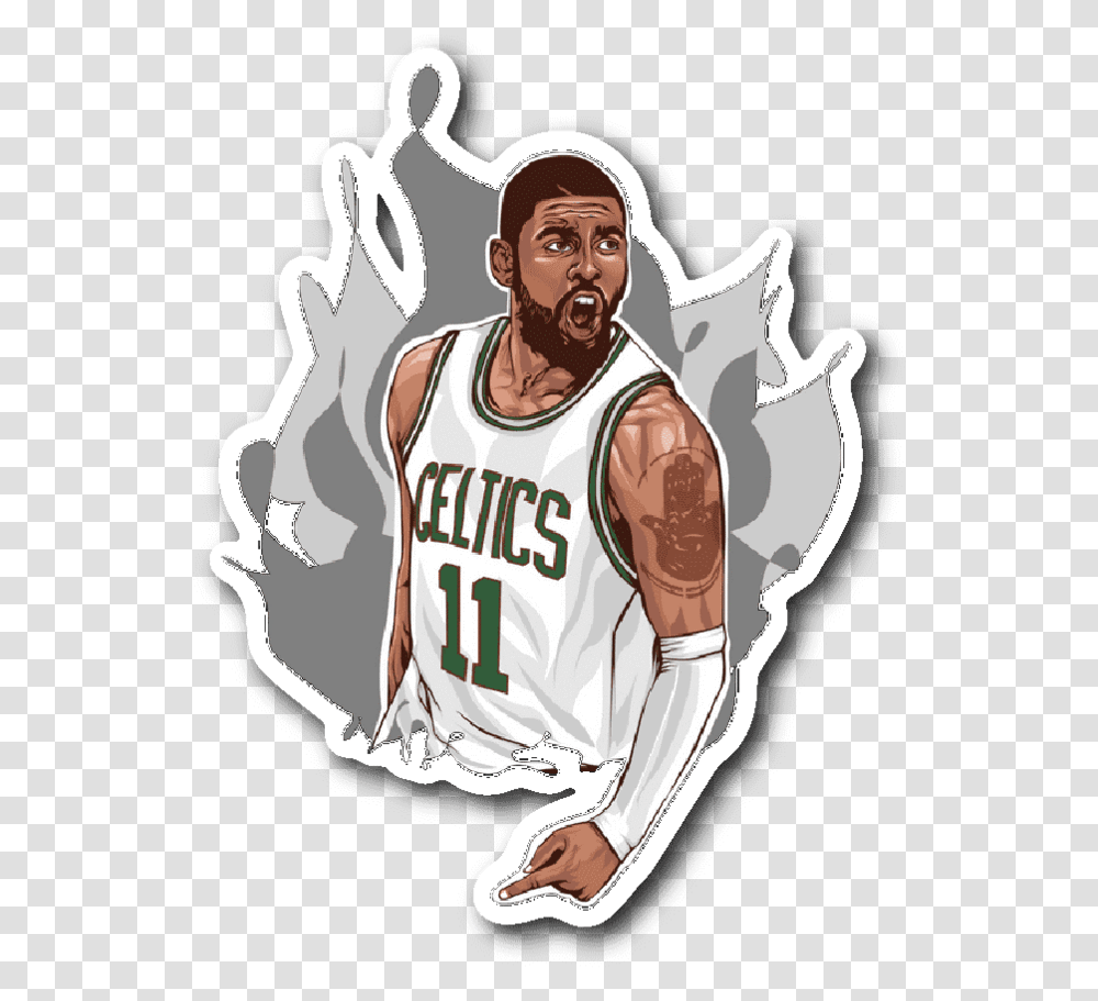 Kyrie Sticker Kyrie Iphone Decal Clear Background, Person, People, Sport Transparent Png