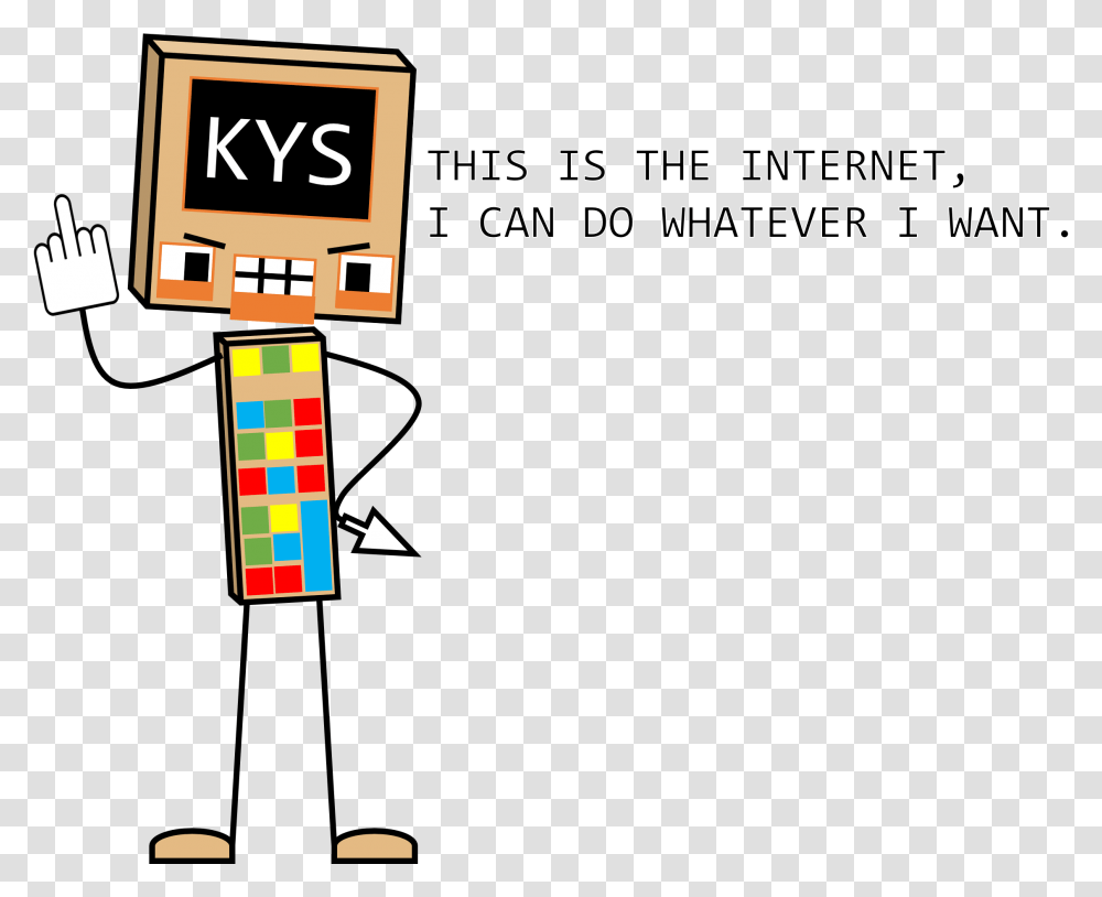 Kys This Is The Internet I Can Do Whatever I Want Colin Dont Hug Me Im Scared, Alphabet, Number Transparent Png