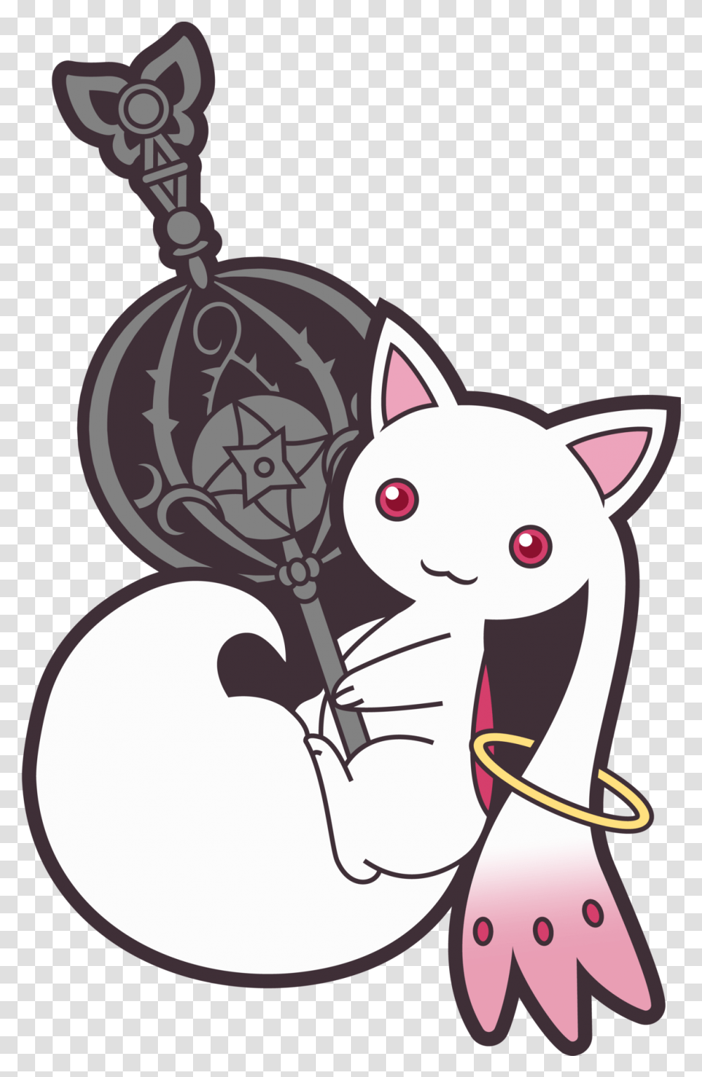 Kyubey For Your Blog Cartoon, Plant, Drawing, Animal, Mammal Transparent Png