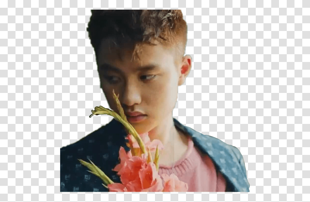 Kyungsoo Exo Ko Ko Bop Do Gif, Person, Human, Flower, Plant Transparent Png