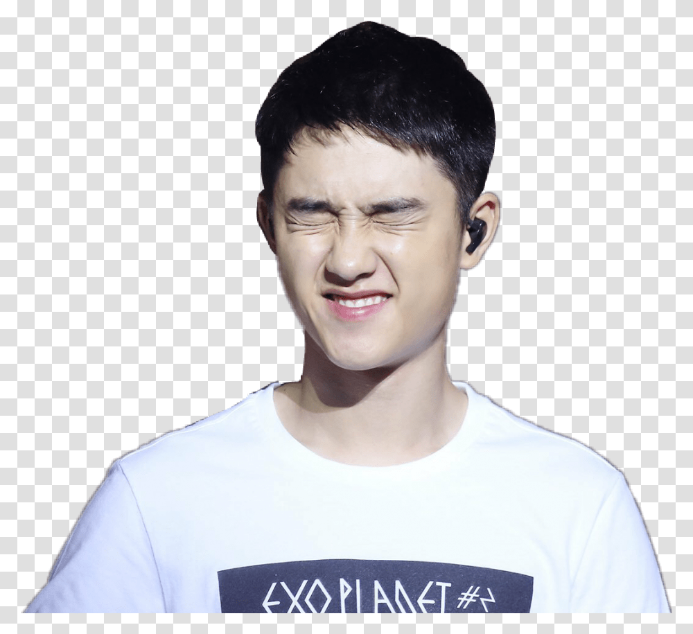 Kyungsoo Wallpaper For Iphone Download Do Kyungsoo Smile, Sleeve, Person, Face Transparent Png