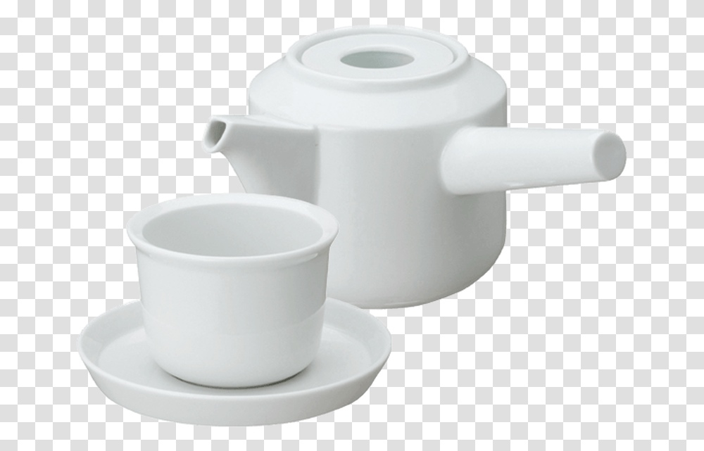 Kyusu Teapot Set Cup, Pottery, Milk, Beverage, Drink Transparent Png
