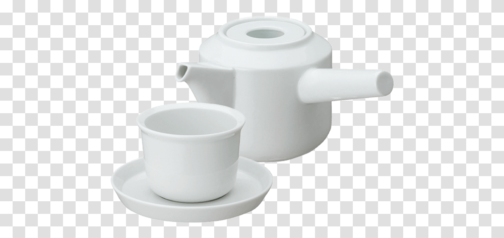 Kyusu Teapot Set Teapot, Pottery, Milk, Beverage, Drink Transparent Png