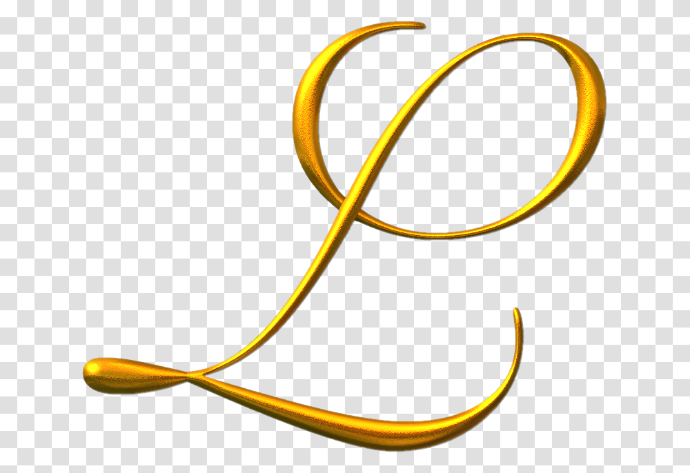 L Clipart Initial Gold Letter L, Strap, Label, Whip Transparent Png