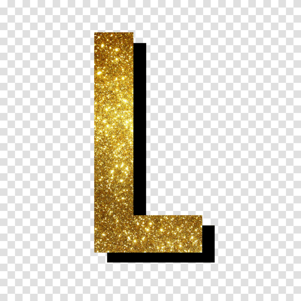L Glitter Gold Font, Number, Alphabet Transparent Png