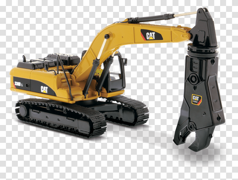 L Hydraulic Excavator Cat Excavator With Shear, Vehicle, Transportation, Bulldozer, Tractor Transparent Png