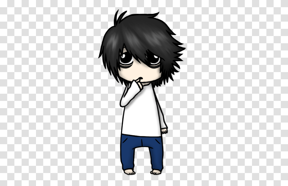 L Lawliet Chibi, Manga, Comics, Book, Sunglasses Transparent Png