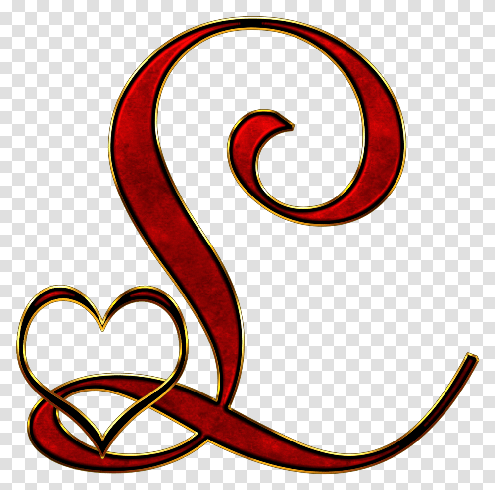 L Letter Images Letter L With Heart, Label, Text, Pattern, Graphics Transparent Png