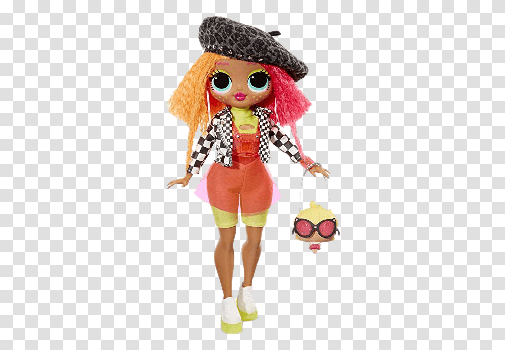 L O L Surprise Doll Lol Omg Dolls Neonlicious, Toy, Person, Human, Sunglasses Transparent Png