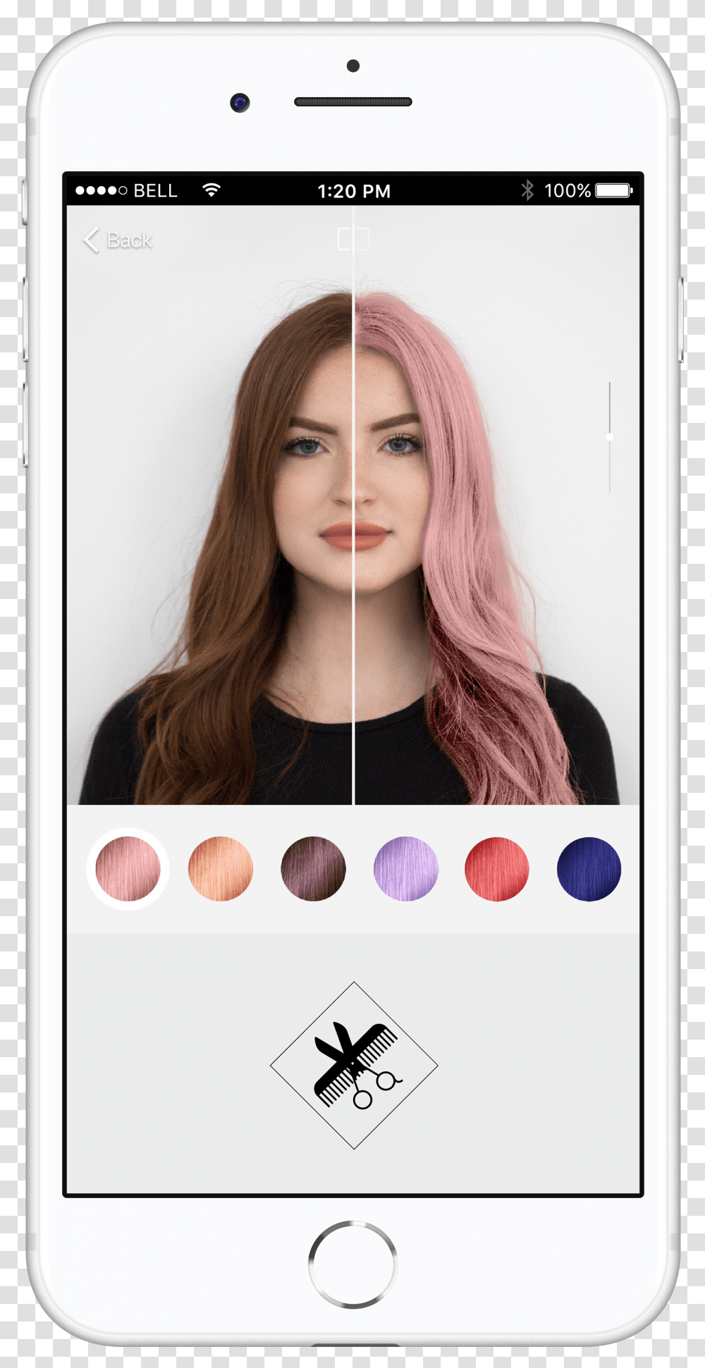 L Oreal Style My Hair App, Person, Face, Mobile Phone, Photo Booth Transparent Png