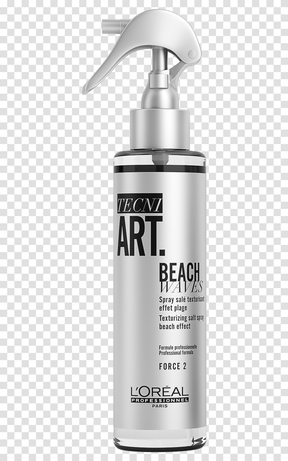 L Oreal Tecni Art Beach Waves Spray, Shaker, Bottle, Aluminium, Tin Transparent Png