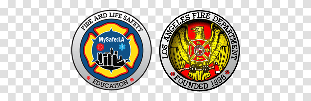 La Angeles Fire Department Logo, Symbol, Trademark, Badge, Emblem Transparent Png