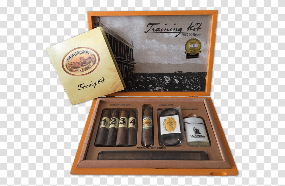 La Aurora Cigar Training Kit, Book, Box, Bottle, Furniture Transparent Png