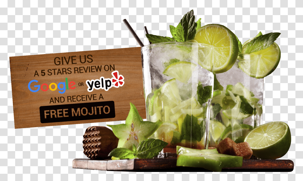 La Bodeguita Restaurant Mojito On The Beach, Cocktail, Alcohol, Beverage, Drink Transparent Png