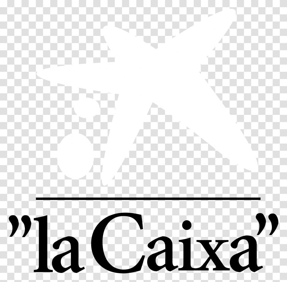 La Caixa Logo Black And White La Caixa, Axe, Tool, Cross Transparent Png
