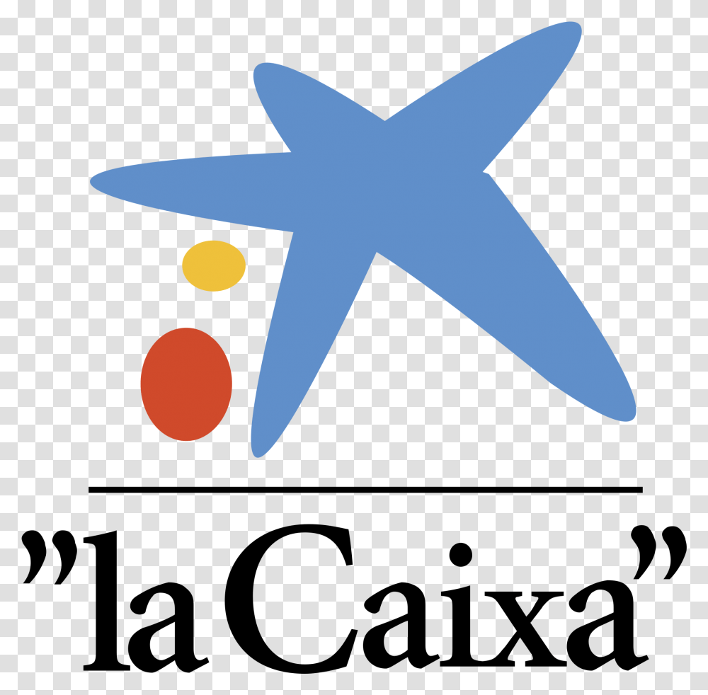 La Caixa Logo La Caixa, Cross, Star Symbol, Axe Transparent Png