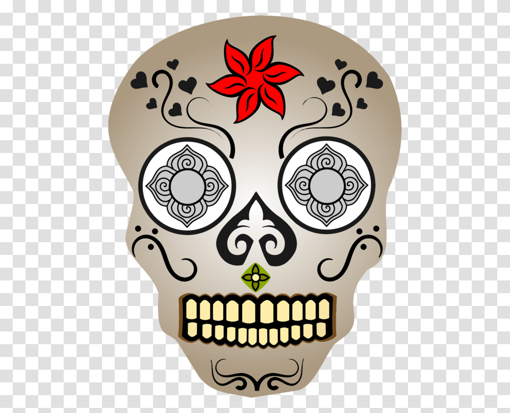 La Calavera Catrina Human Skull Symbolism Day Of The Dead Free, Floral Design, Pattern Transparent Png