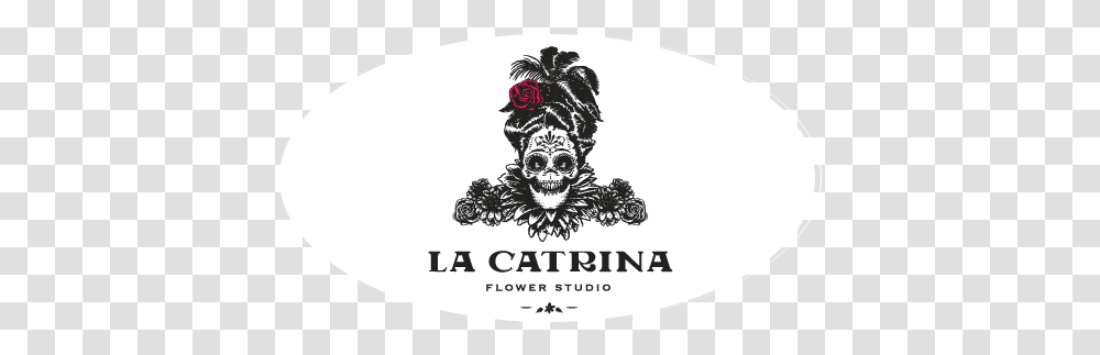 La Catrina Flower Studio, Label, Text, Graphics, Art Transparent Png