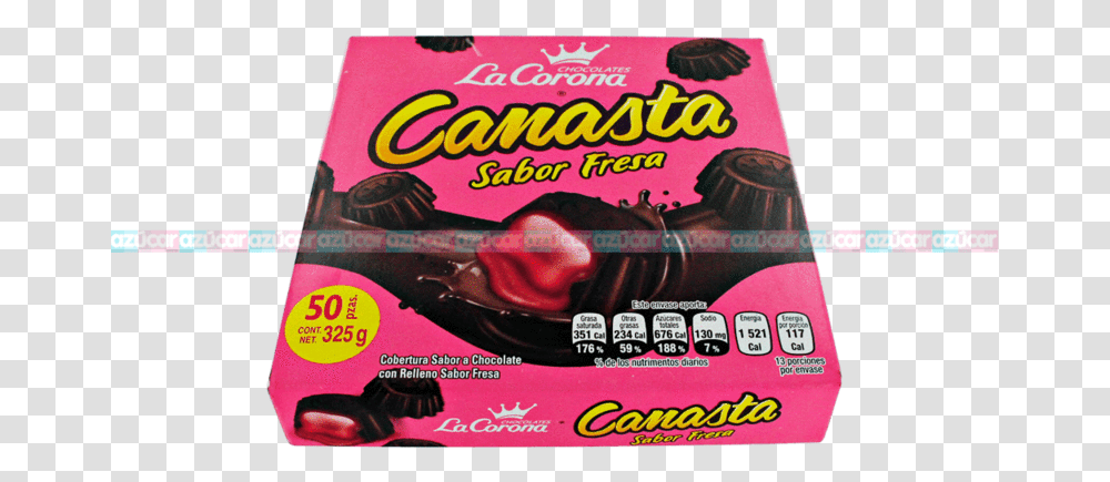 La Corona Canasta Relleno Fresa 2450 La Corona Chocolates Rellenos De Fresa, Sweets, Food, Advertisement Transparent Png