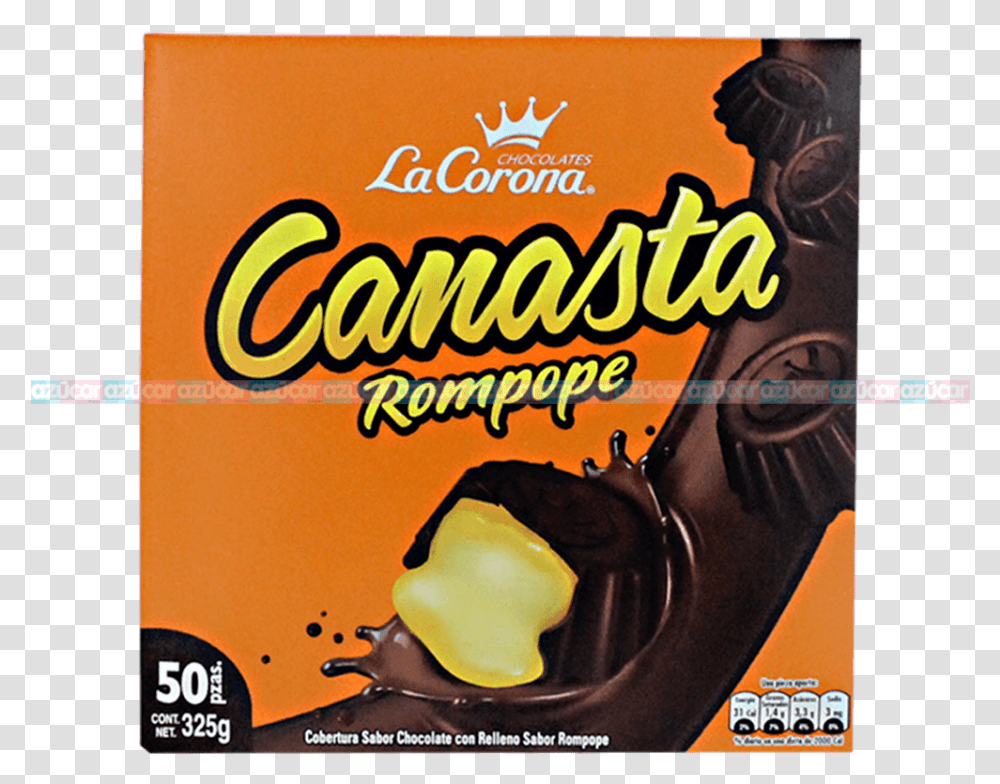 La Corona Canasta Relleno Rompope 2450 La Corona Chocolates Canasta Corona, Sweets, Food, Confectionery, Poster Transparent Png