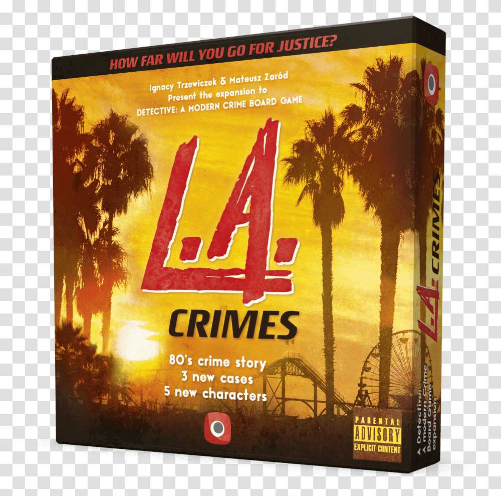 La Crimes Board Game, Advertisement, Poster, Flyer, Paper Transparent Png