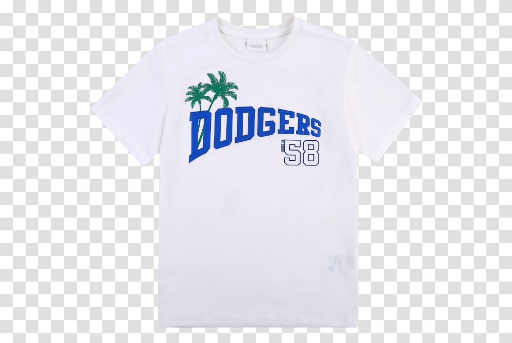 La Dodgers Big Logo Palm Tree Short Sleeve T Shirt La Short Sleeve, Clothing Transparent Png