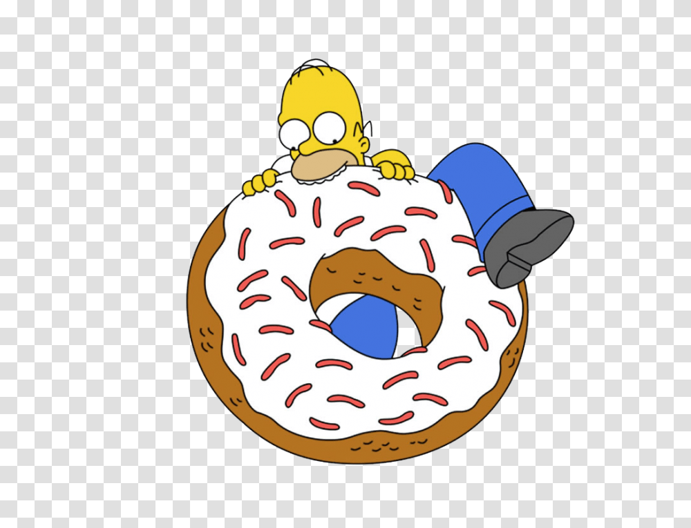 La Donut Gigante De Homero Simpson, Pastry, Dessert, Food, Sunglasses Transparent Png