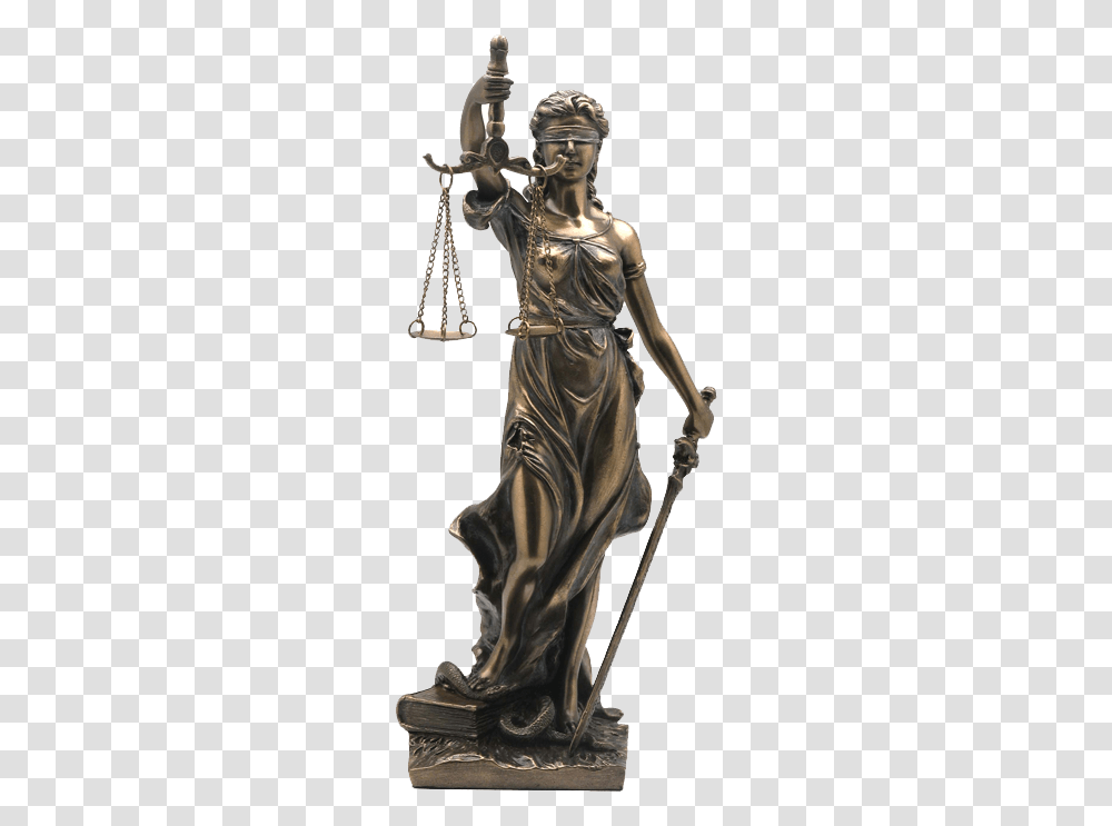 La Justicia Statue Original Lady Justice Statue, Bronze, Person, Human Transparent Png