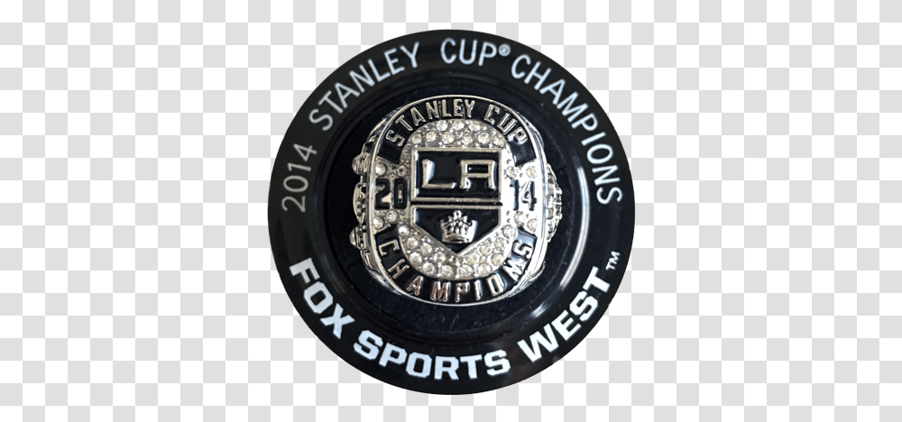 La Kings 2014 Stanley Cup Championship Victory Replica Ring Emblem, Wristwatch, Logo, Symbol, Trademark Transparent Png