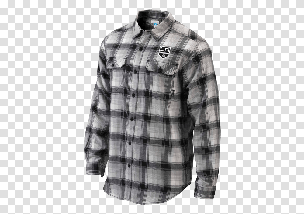 La Kings Flare Gun Flannel Long Sleeve Plaid, Apparel, Shirt, Dress Shirt Transparent Png