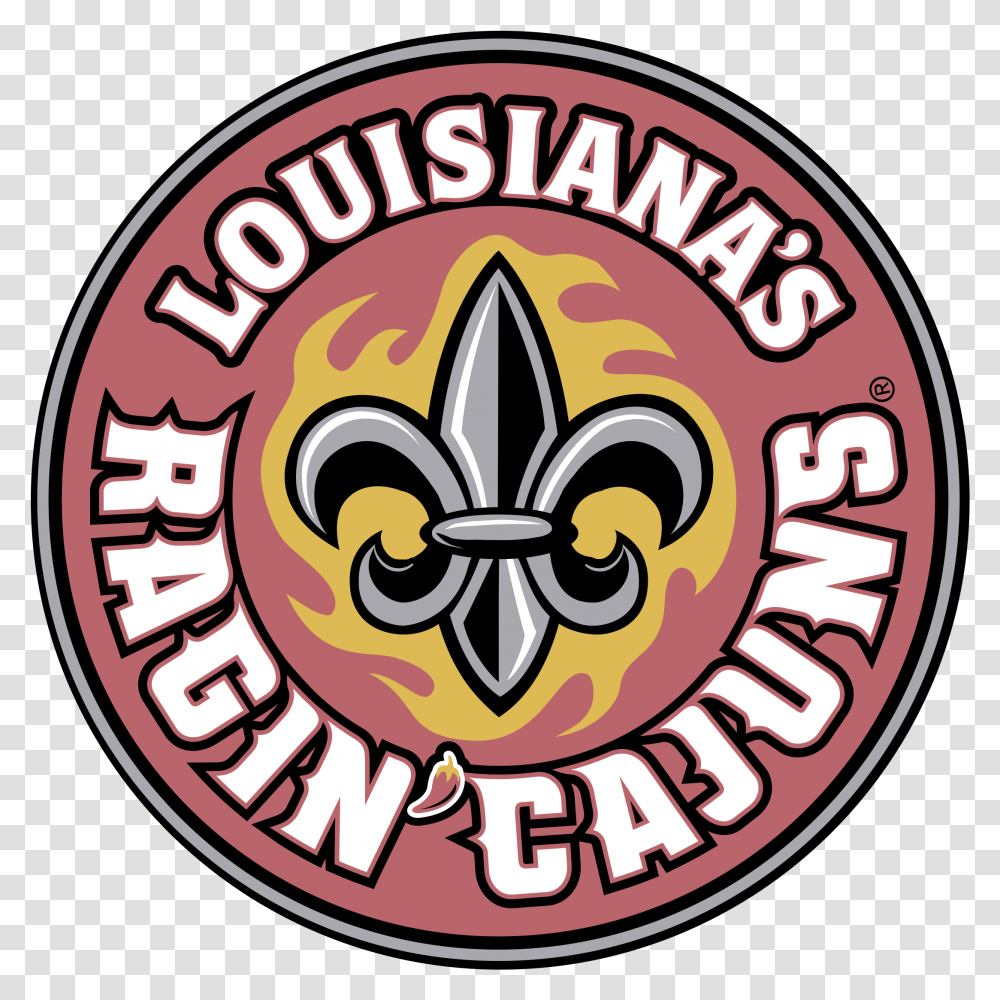 La Lafayette Ragin Cajuns Logo Louisiana Ragin Cajuns Logo, Trademark, Badge, Emblem Transparent Png