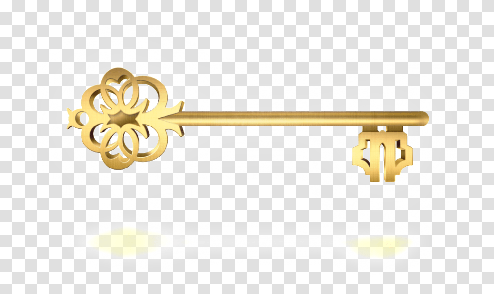 La Llave De Oro Golden Key No Background Transparent Png