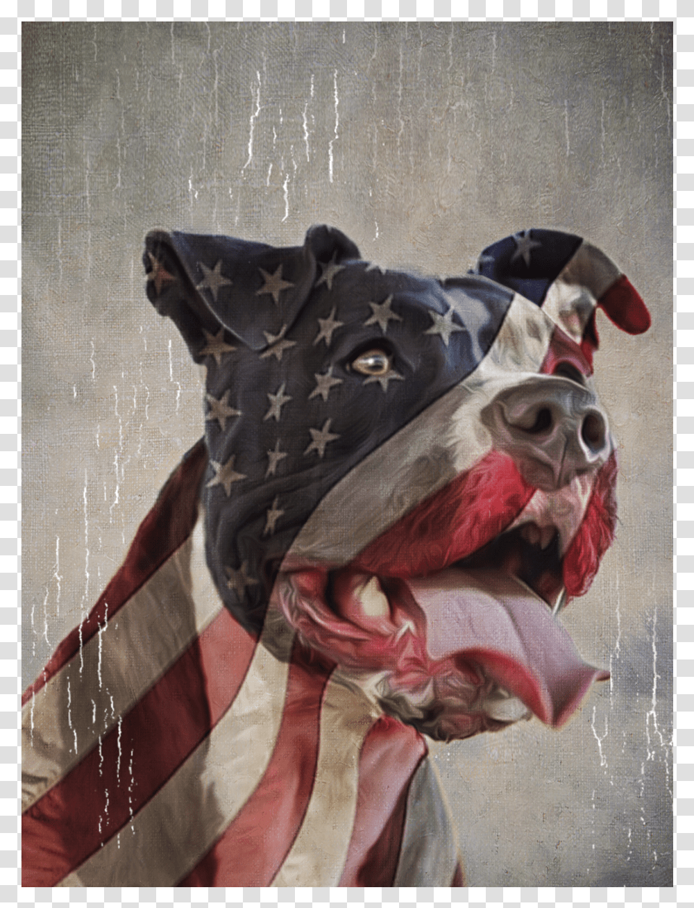 La Maxpa Printed Building Men T Shirt Patriotic Paw Americas Dog The Pitbull, Flag Transparent Png