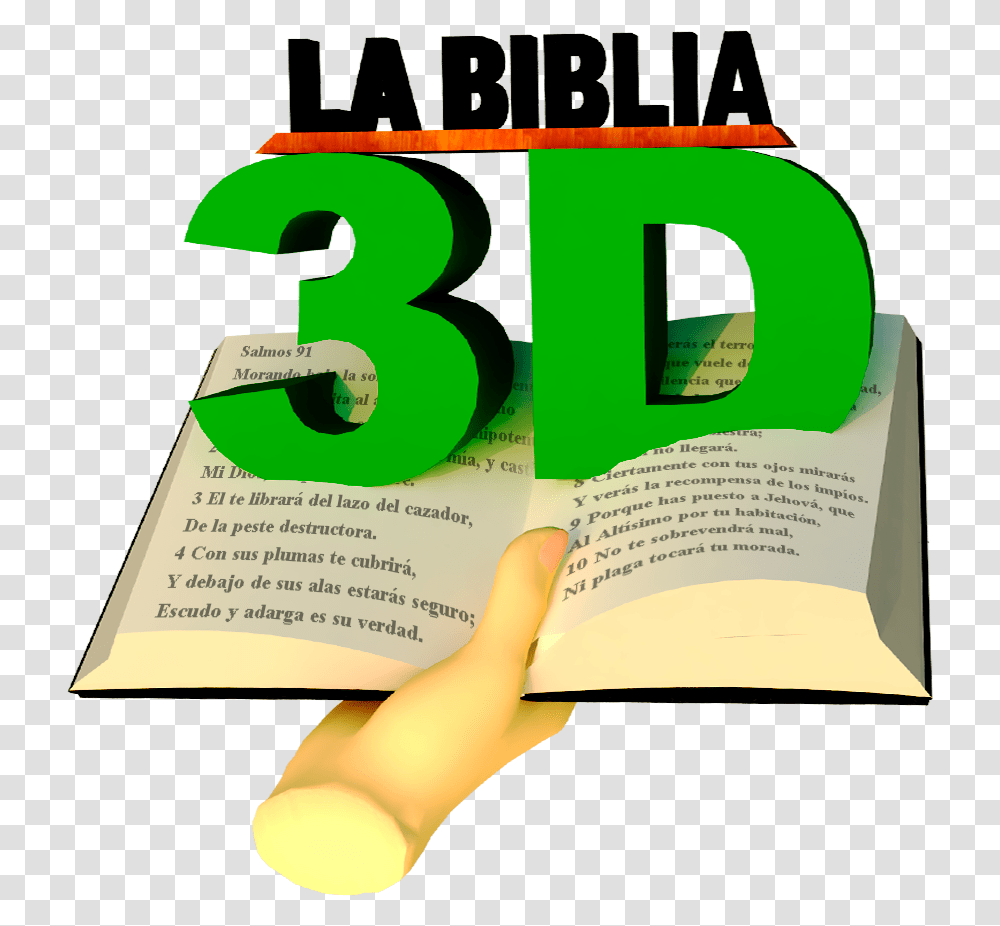 La Santa Biblia 3d Para Pccelularestabletas Graphic Design, Poster, Advertisement, Flyer, Paper Transparent Png