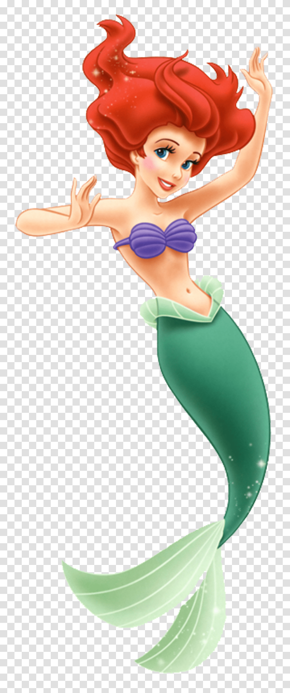 La Sirenita Disney Princess, Green, Hip, Neck, Underwear Transparent Png