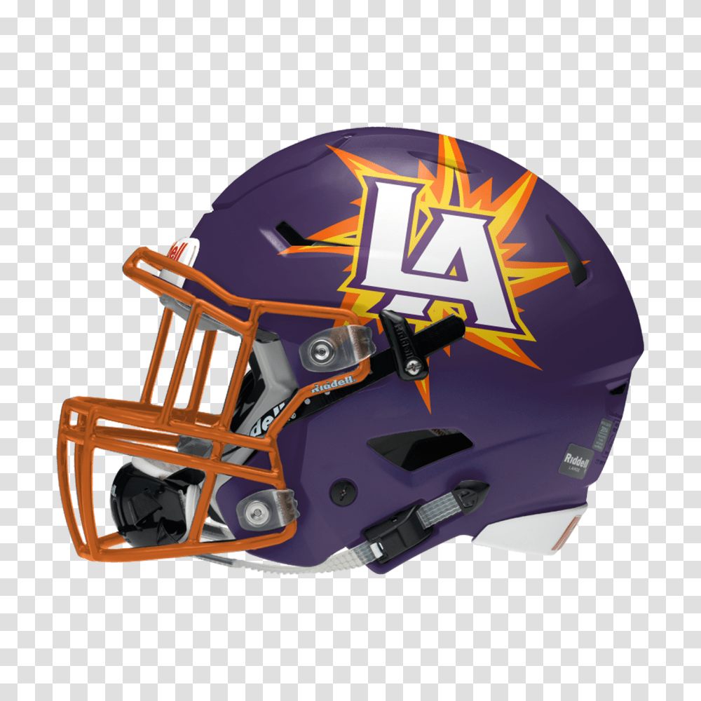 La Sun Prpl Cascos Helmets Football Design, Apparel, American Football, Team Sport Transparent Png