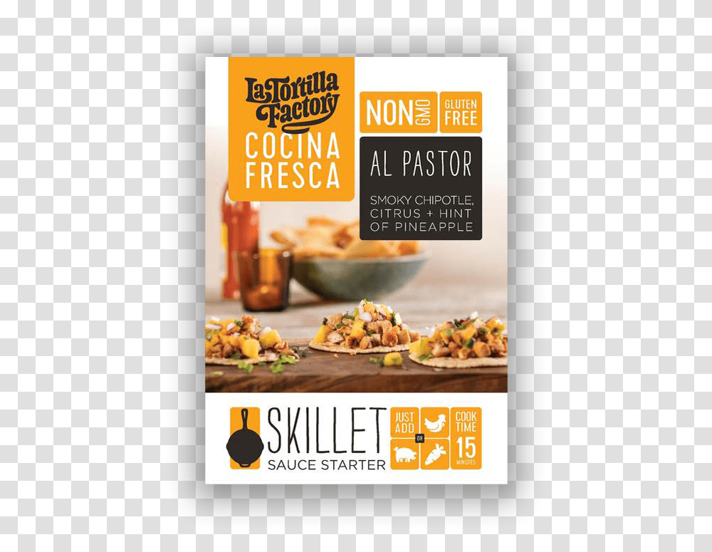 La Tortilla Factory Al Pastor Skillet Sauce Starter, Advertisement, Poster, Flyer, Paper Transparent Png