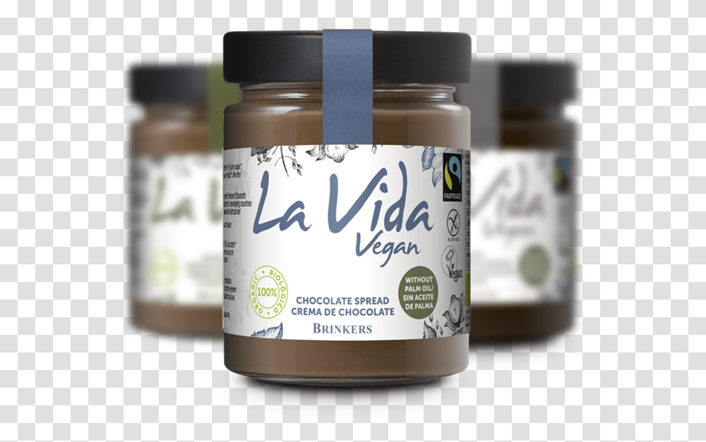 La Vida Vegan Chocolate Spread, Food, Jar, Honey, Peanut Butter Transparent Png