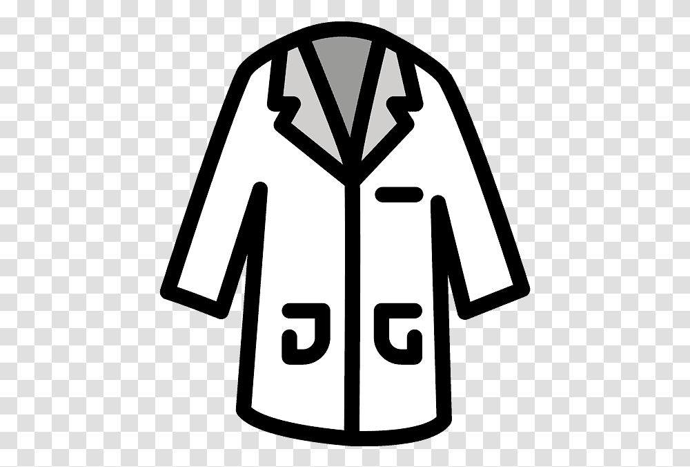 Lab Coat Emoji Clipart For Men, Clothing, Apparel, Jacket, Symbol Transparent Png
