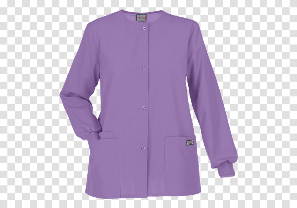 Lab Coat Orchid Long Sleeve, Clothing, Apparel, Shirt, Overcoat Transparent Png