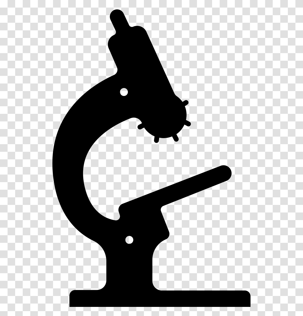 Lab Microscope Medical Telescope Vector, Stencil, Axe, Tool, Silhouette Transparent Png