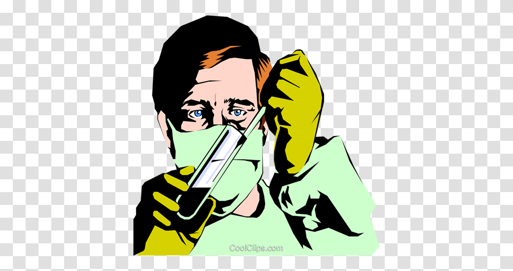 Lab Technician Royalty Free Vector Clip Art Illustration, Person, Human, Hand, Cleaning Transparent Png