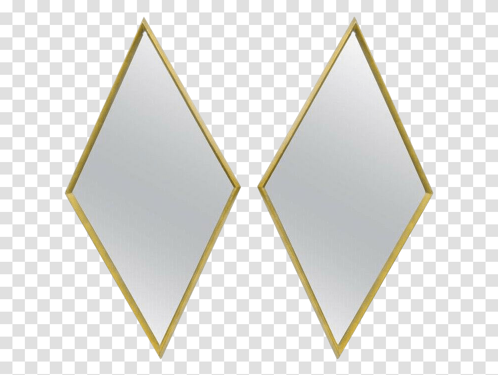 Labarge Style Diamond Shaped Deep Wood Diamond Shape Gold, Mirror Transparent Png